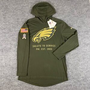 Nike On Field Philadelphia Eagles Salute To Service 2025 Mens Medium Hoodie NWT